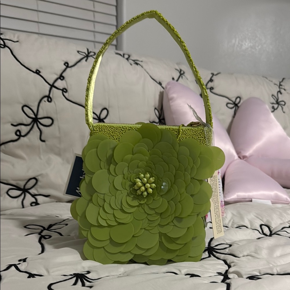 Green Floral Women's Bag